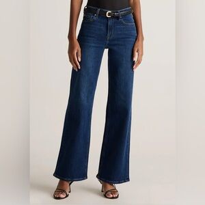 Quince Wide-Leg Women Blue Jeans
